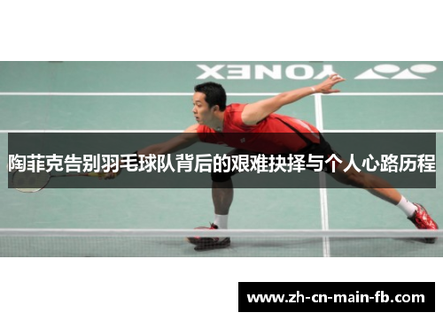 陶菲克告别羽毛球队背后的艰难抉择与个人心路历程